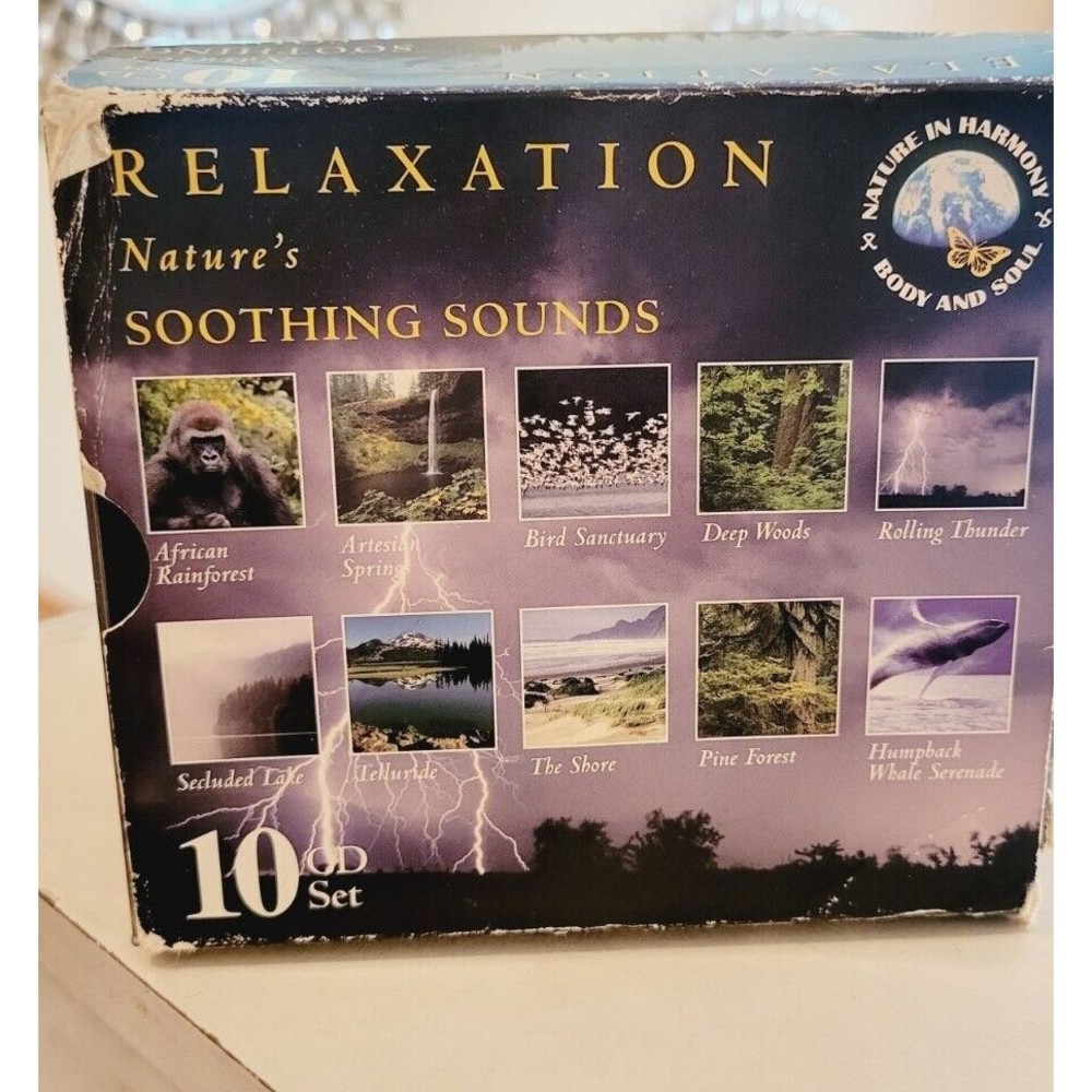Relaxation: Nature's Soothing Sounds [Box] by Sounds Of Nature |CD, Apr-2003, 10